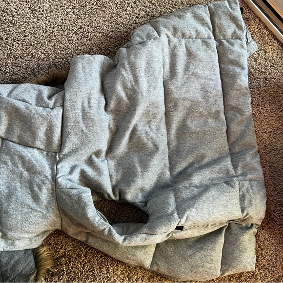 GAP Down vest faux fur trimmed hood SIZE S - Picture 8 of 10